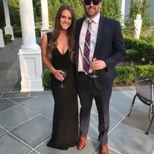 Black Gown size Small WORN ONCE